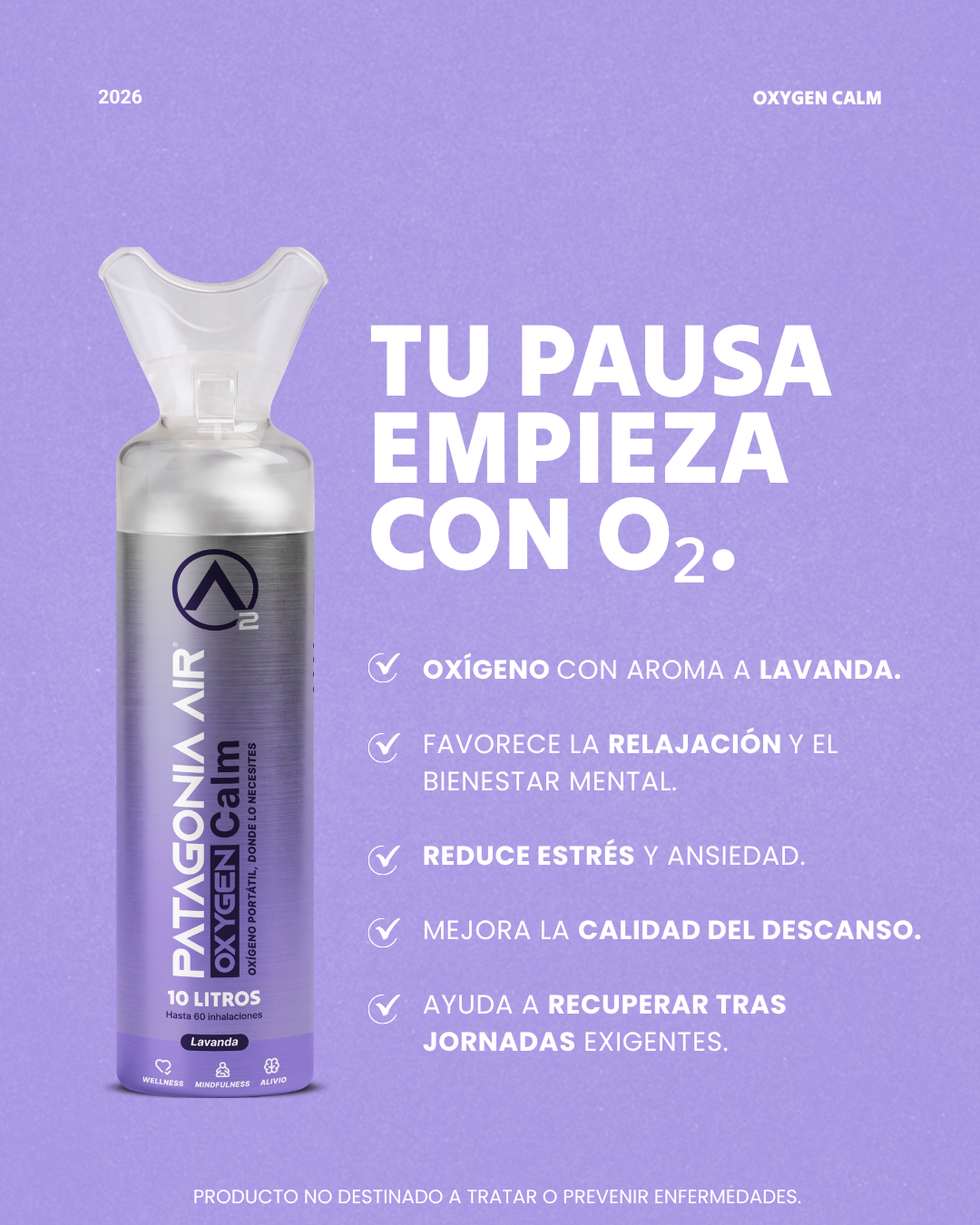 CALM (Lavanda) - PATAGONIA AIR O2