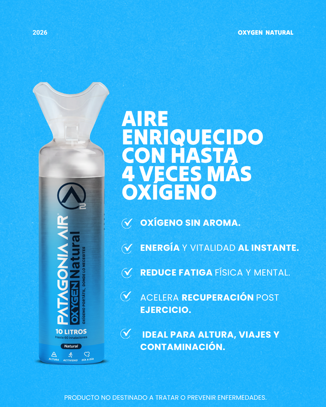 NATURAL (Sin aroma) - PATAGONIA AIR O2