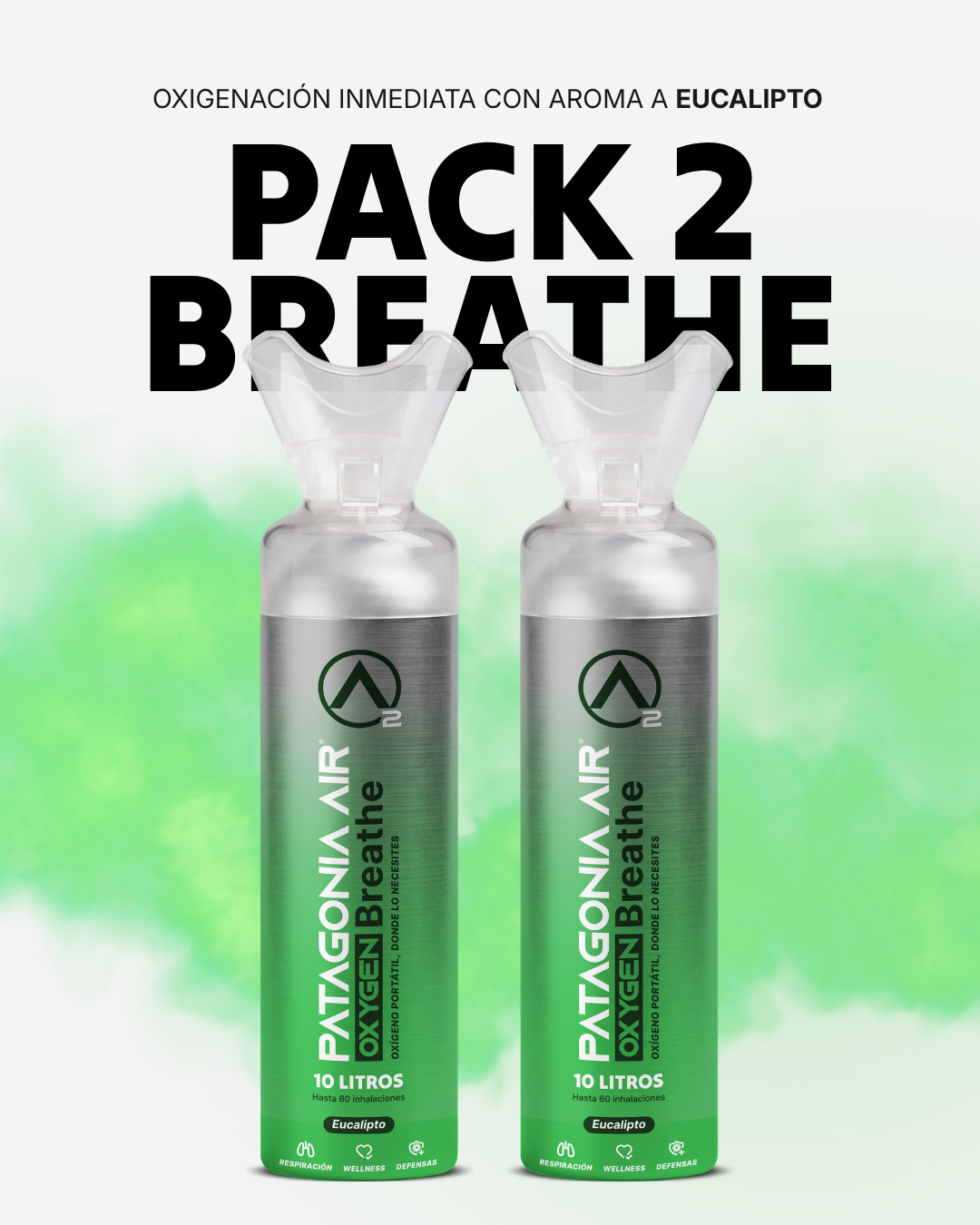 PACK 2  BREATHE - PATAGONIA AIR O2