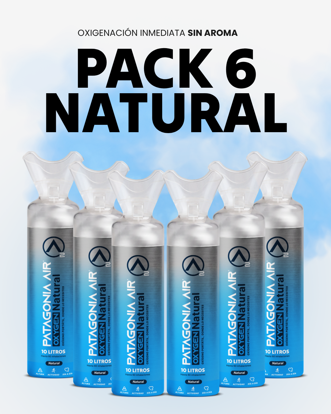PACK 6 PATAGONIA AIR O2 - NATURAL